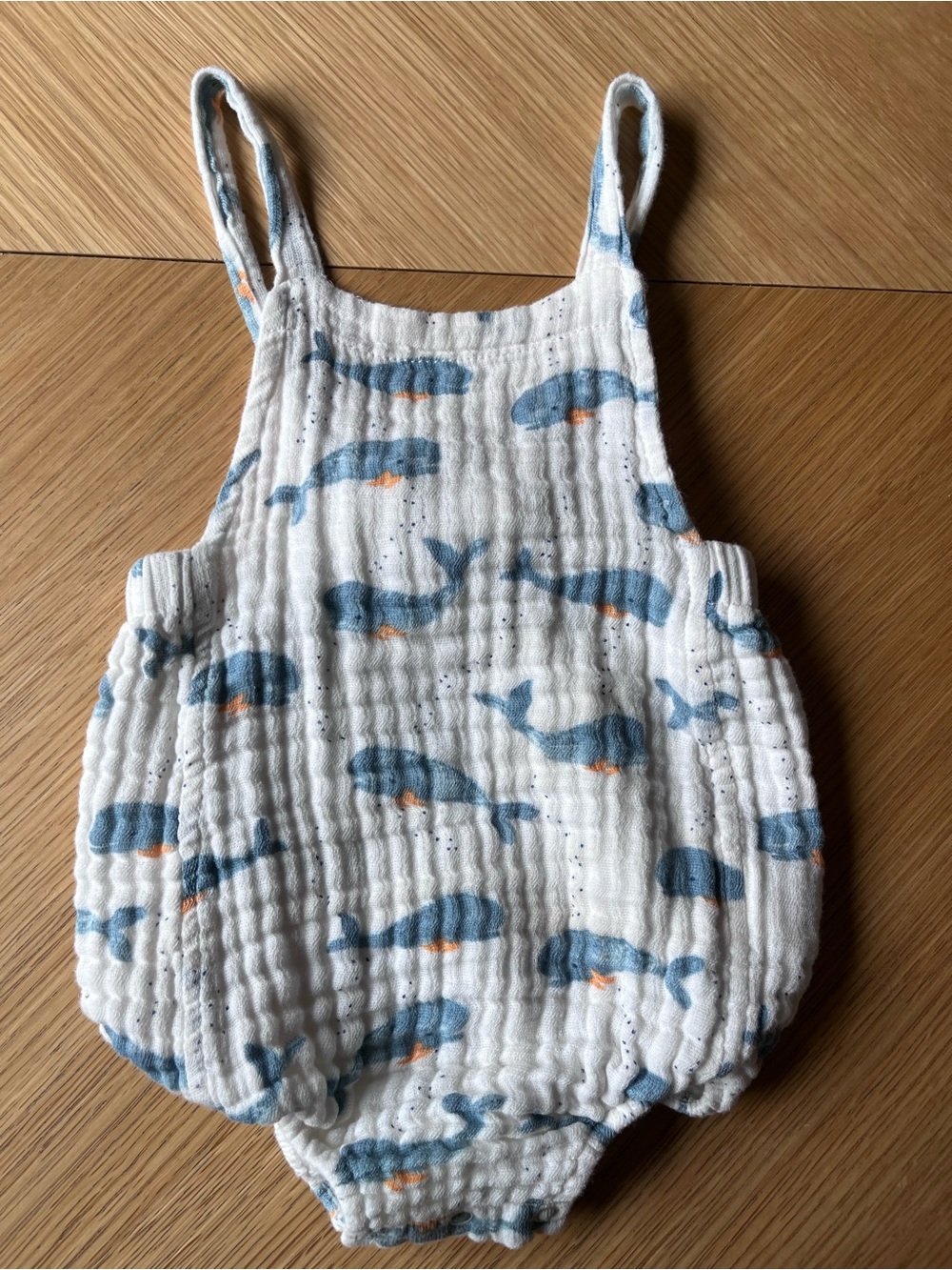 Angel Dear | Whale Bubble Romper | 6-12 months
